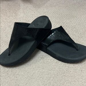 Fitflop Black Sequin Sandals